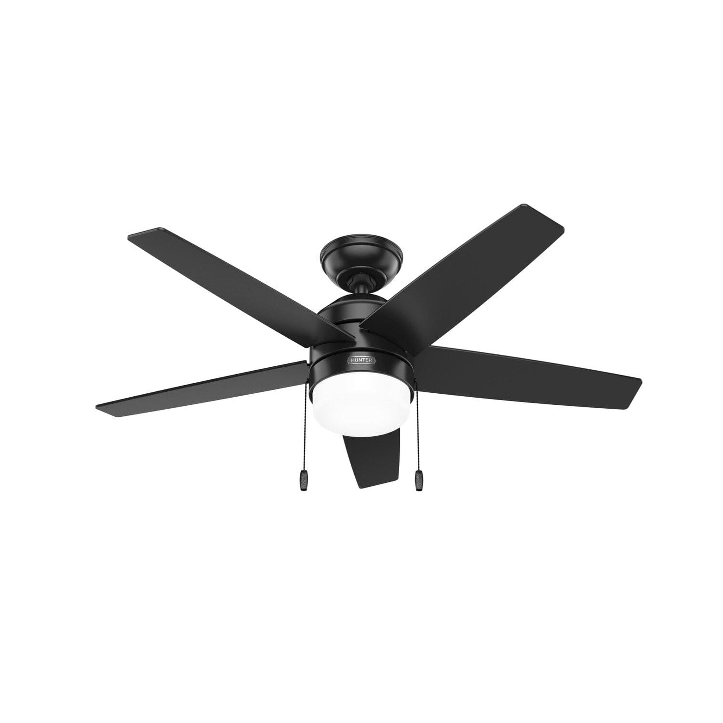 Bardot LED Light 44 inch Ceiling Fans Hunter Matte Black - Matte Black 