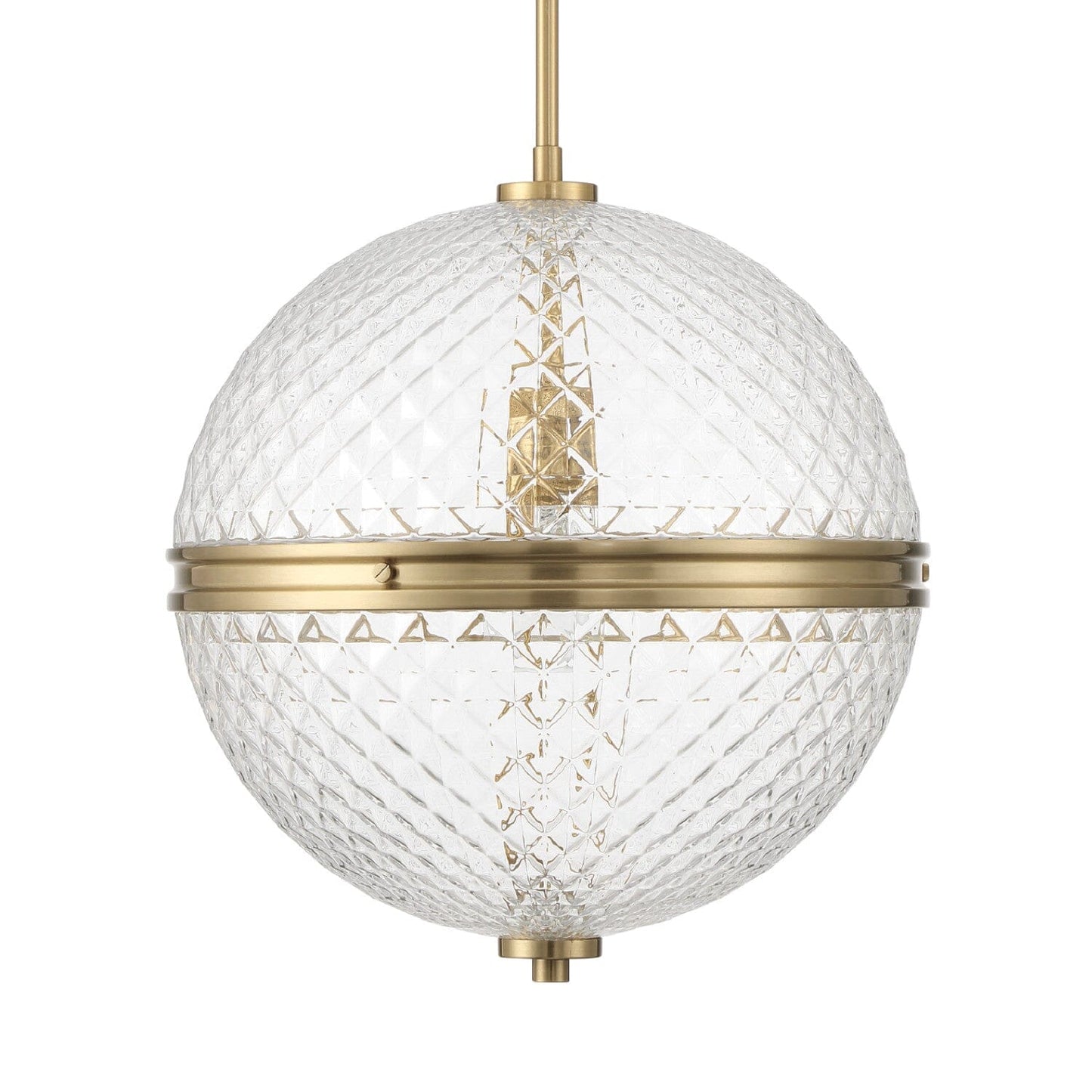 Bay Hollow 1 Light Large 16 Inch Pendant Lighting Hunter Alturas Gold - Clear 