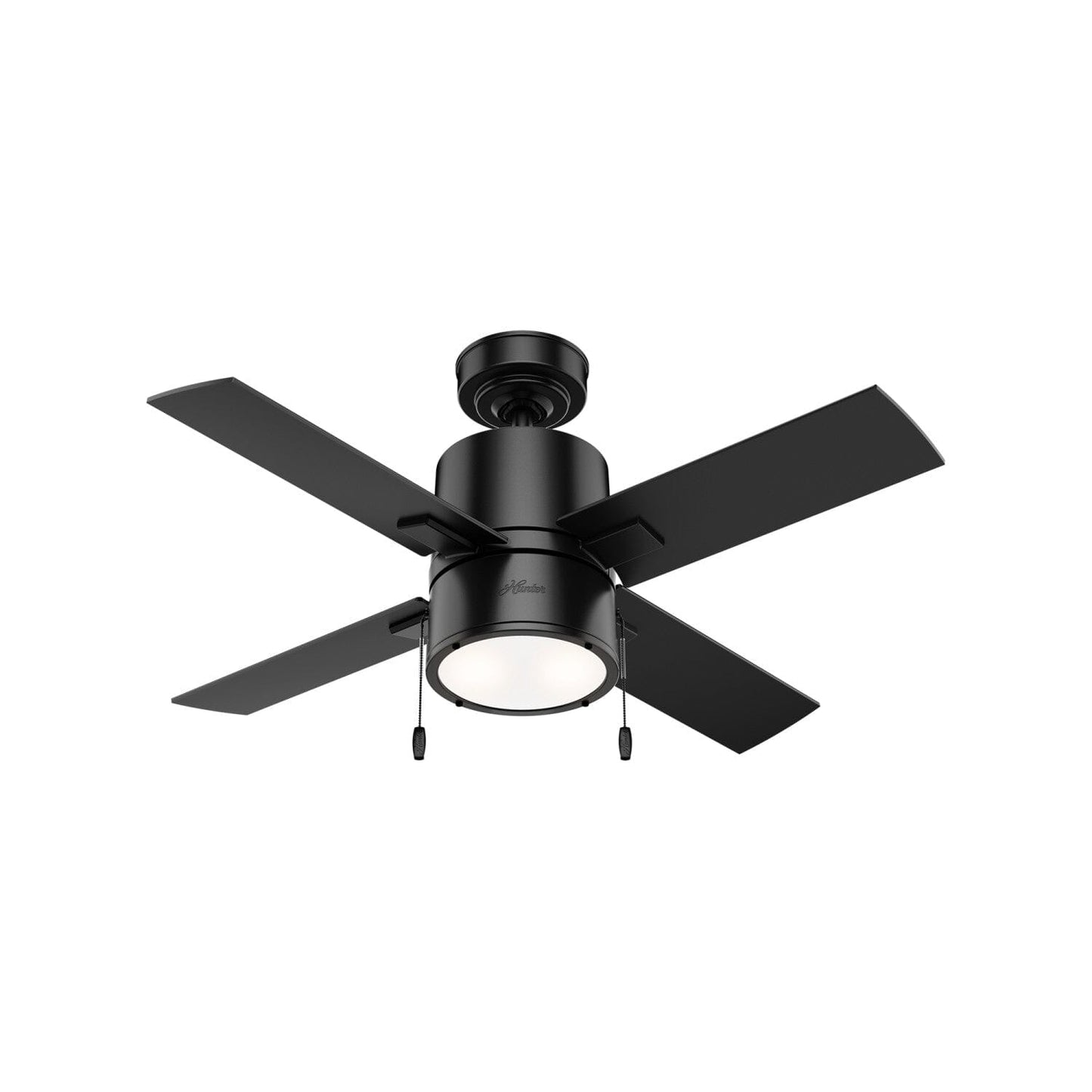 Beck with LED Light 42 inch Ceiling Fans Hunter Matte Black - Matte Black 