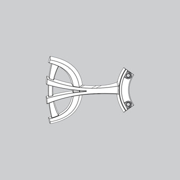 Blade Iron Set-Brushed Nickel - K037705214 Service Parts Hunter 