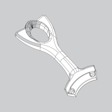 Blade Iron Set-Brushed Nickel - K060905214 Service Parts Hunter 