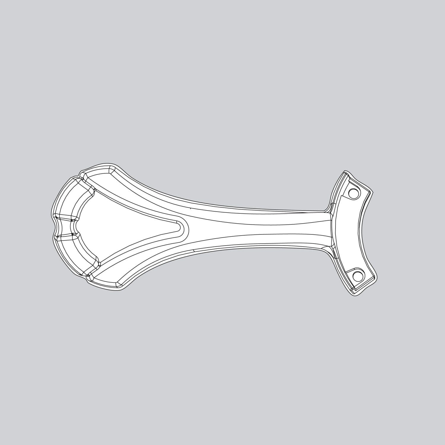 Blade Iron Set-White - 9280505W12 Service Parts Hunter 
