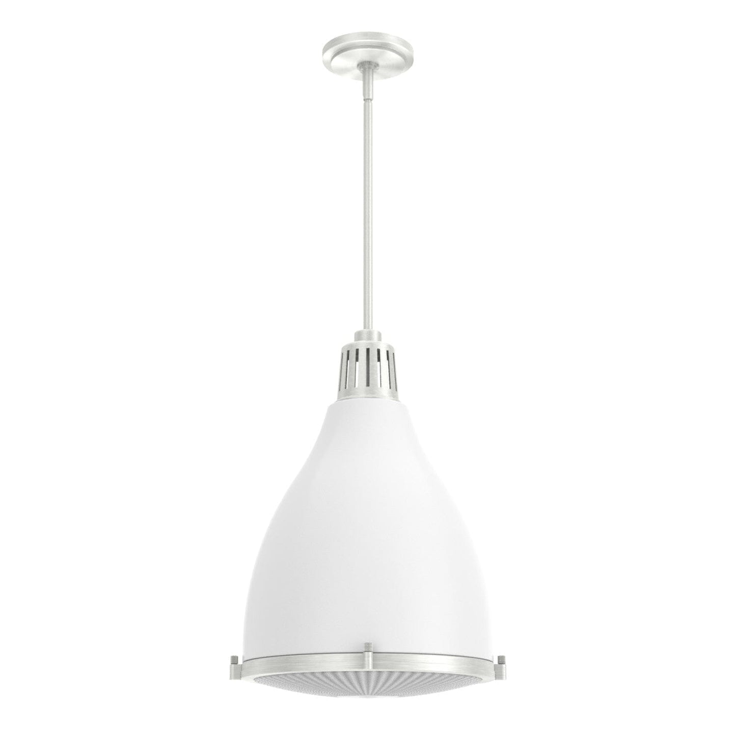 Bluff View 3 Light Pendant 14 inch Lighting Hunter Fresh White - Brushed Nickel 