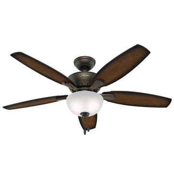 Bowmore with Light 52 inch Ceiling Fans Hunter New Bronze - Burnished Mahogany 