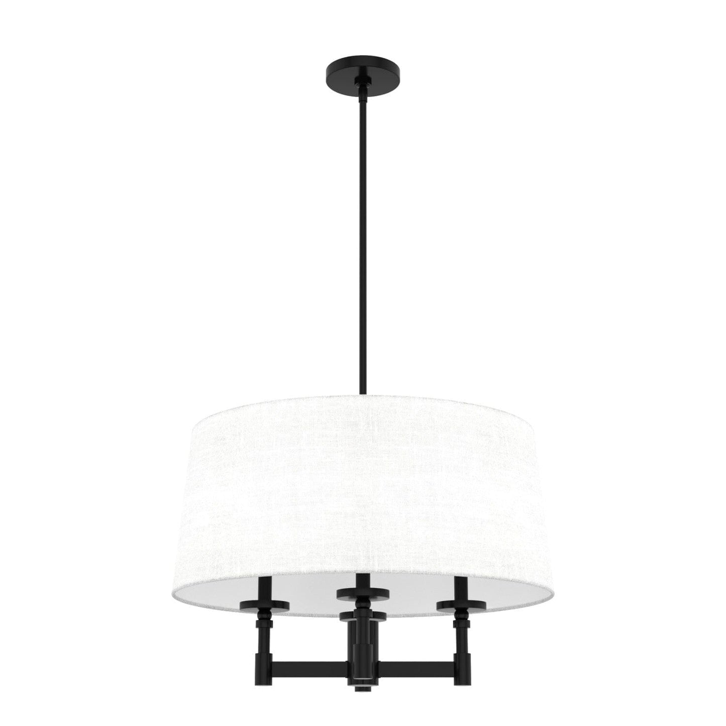 Briargrove 4 Light Shade Chandelier Lighting Hunter Matte Black 