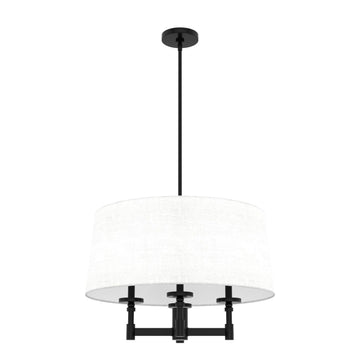 Briargrove 4 Light Shade Chandelier Lighting Hunter Matte Black 