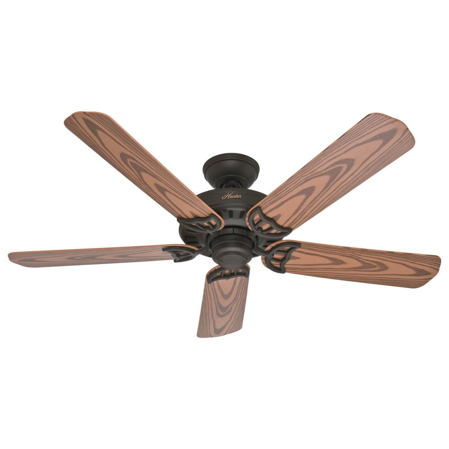 Bridgeport Outdoor 52 inch Ceiling Fans Hunter New Bronze - Oak 