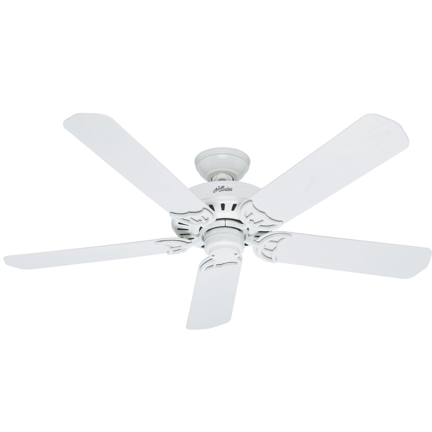 Bridgeport Outdoor 52 inch Ceiling Fans Hunter White - White 