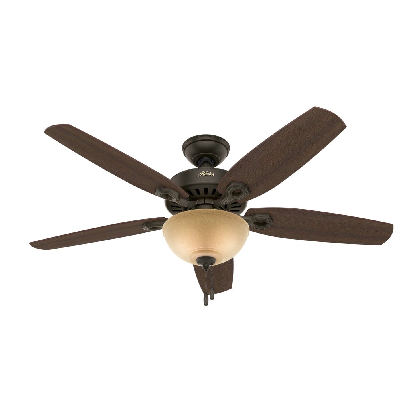Builder Deluxe Toffee with Light 52 inch Ceiling Fans Hunter New Bronze - Brazilian Cherry 