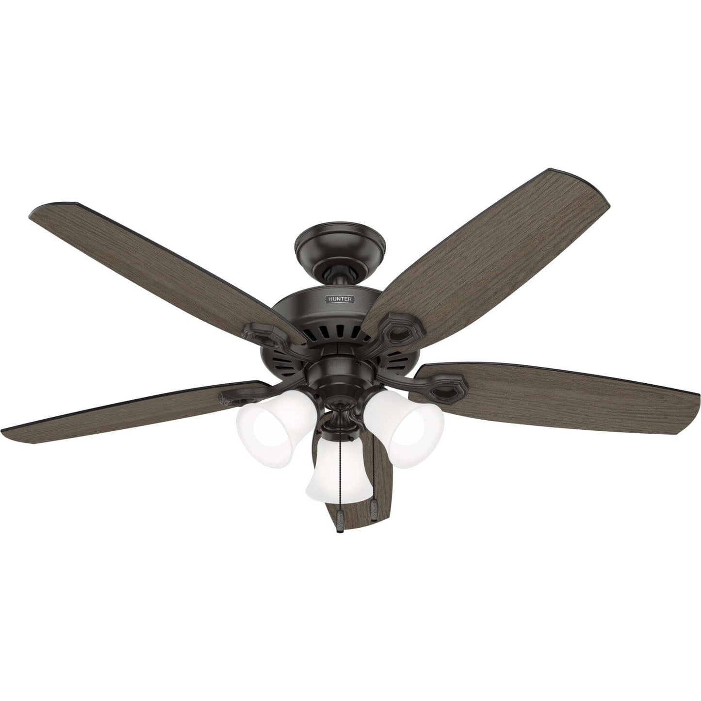 Builder ENERGY STAR DC with Light 52 inch Ceiling Fans Hunter Noble Bronze - Greyed Walnut 