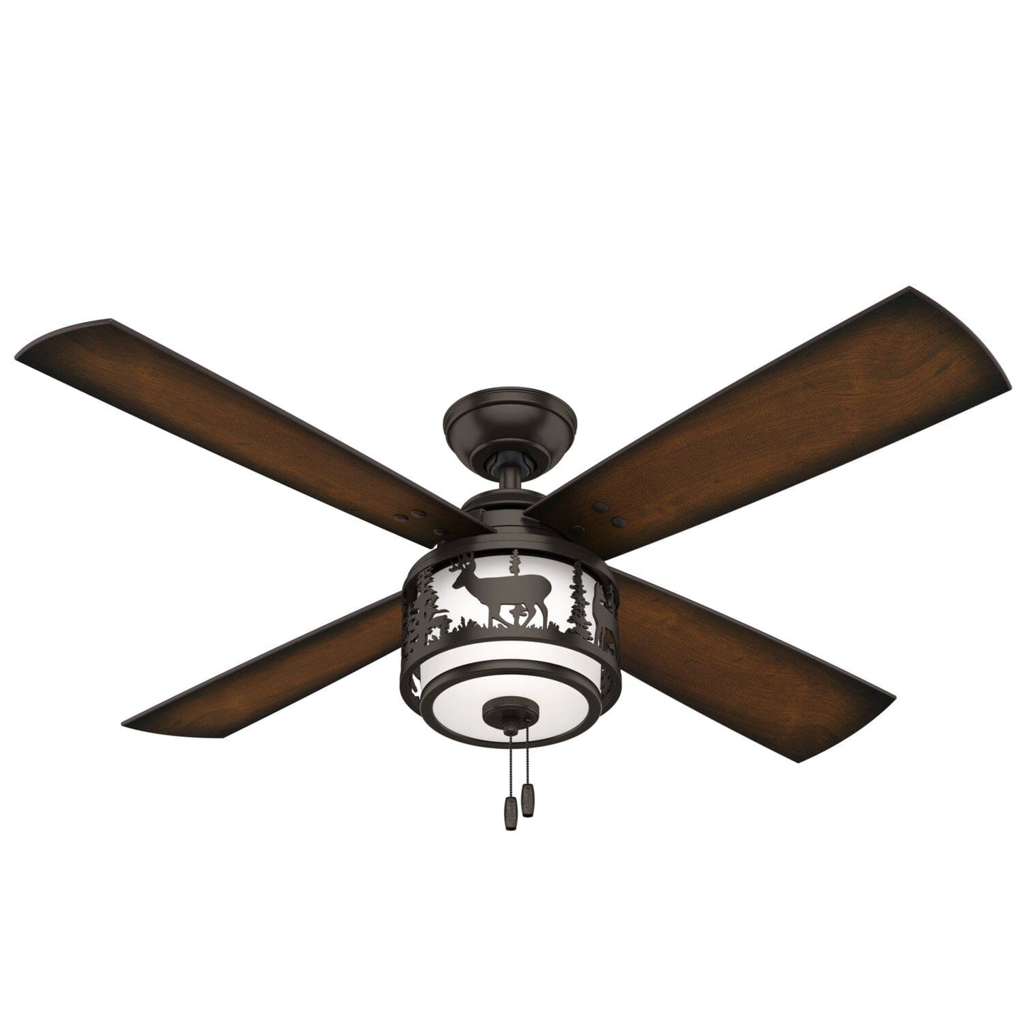 Cedar Ridge with Light 52 inch Ceiling Fans Hunter Premier Bronze - Burnished Mahogany 