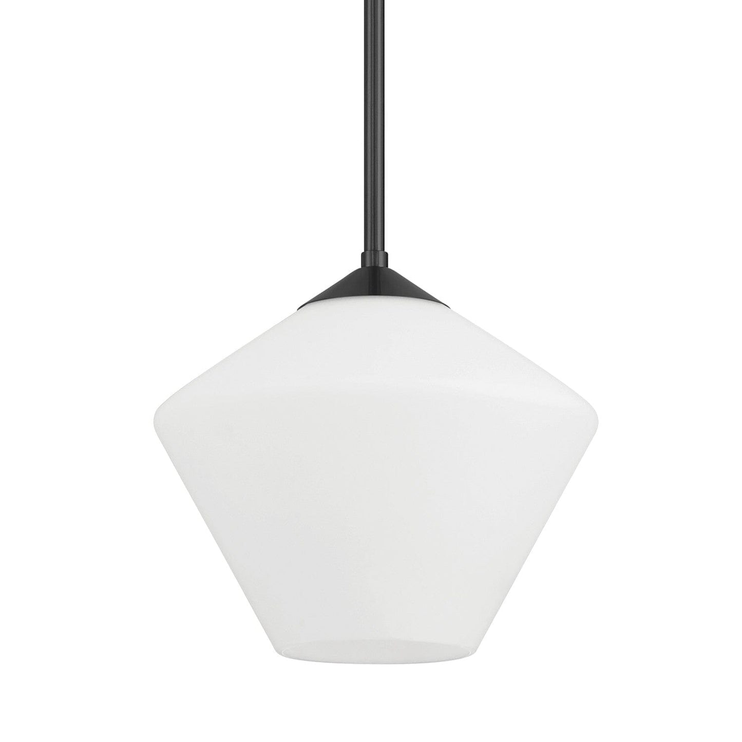 Celestial Valley 1 Light Small 10 Inch Pendant Lighting Hunter Matte Black - Cased White 