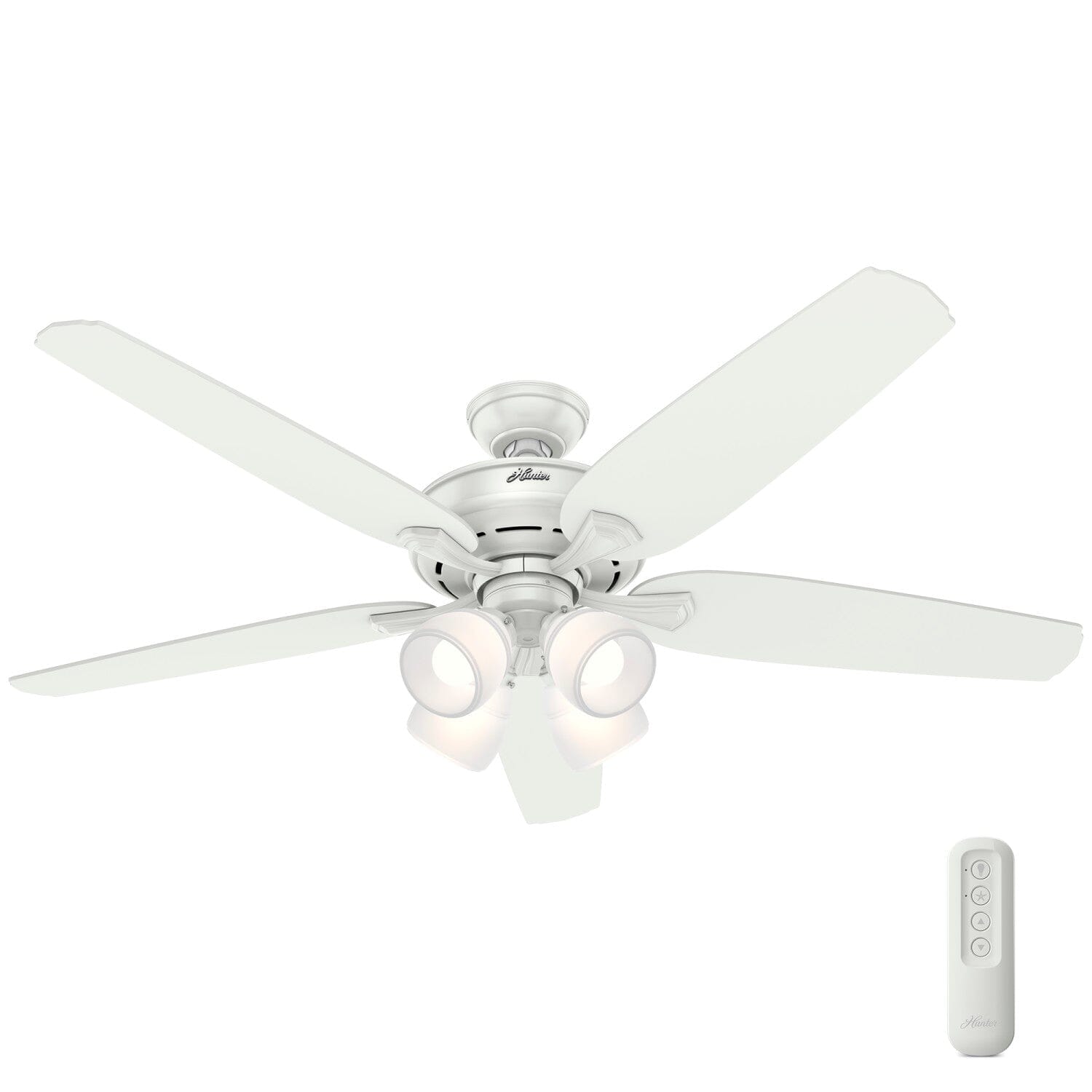 Channing with 4 LED Lights 52 inch With Remote Ceiling Fan Hunter Fan