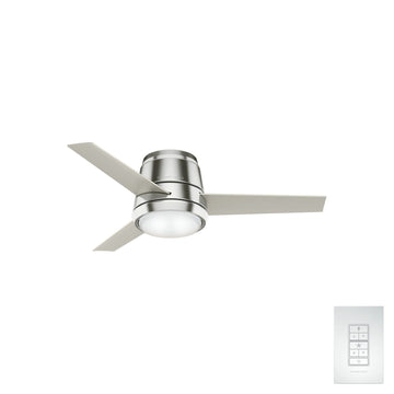 Commodus with LED Light 44 inch Ceiling Fans Casablanca Brushed Nickel - Matte Nickel 