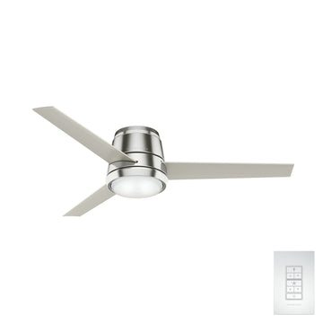 Commodus with LED Light 54 inch Ceiling Fans Casablanca Brushed Nickel - Matte Nickel 