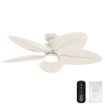 Coveview Outdoor with LED Light 52 inch with wall control and remote Ceiling Fans Casablanca Cream 
