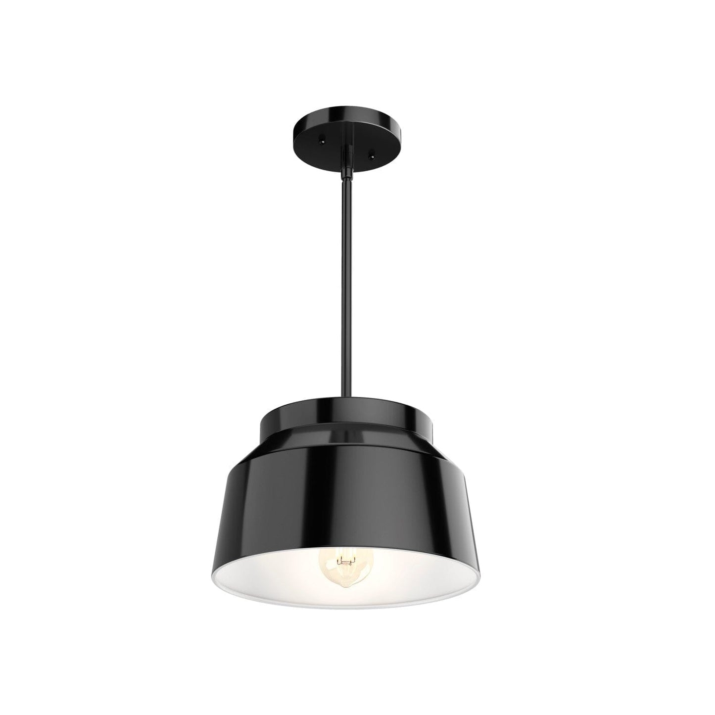 Cranbrook 1 Light Pendant Lighting Hunter Matte Black 