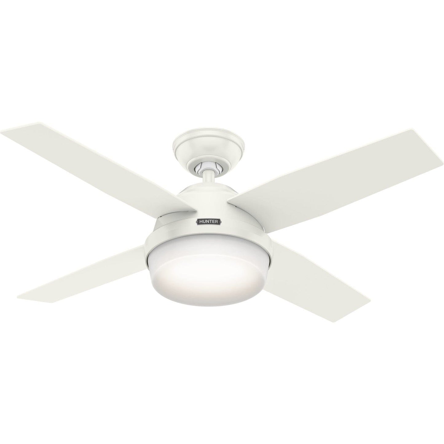 Dempsey with Light 44 inch Ceiling Fans Hunter Fresh White - Blonde Oak 