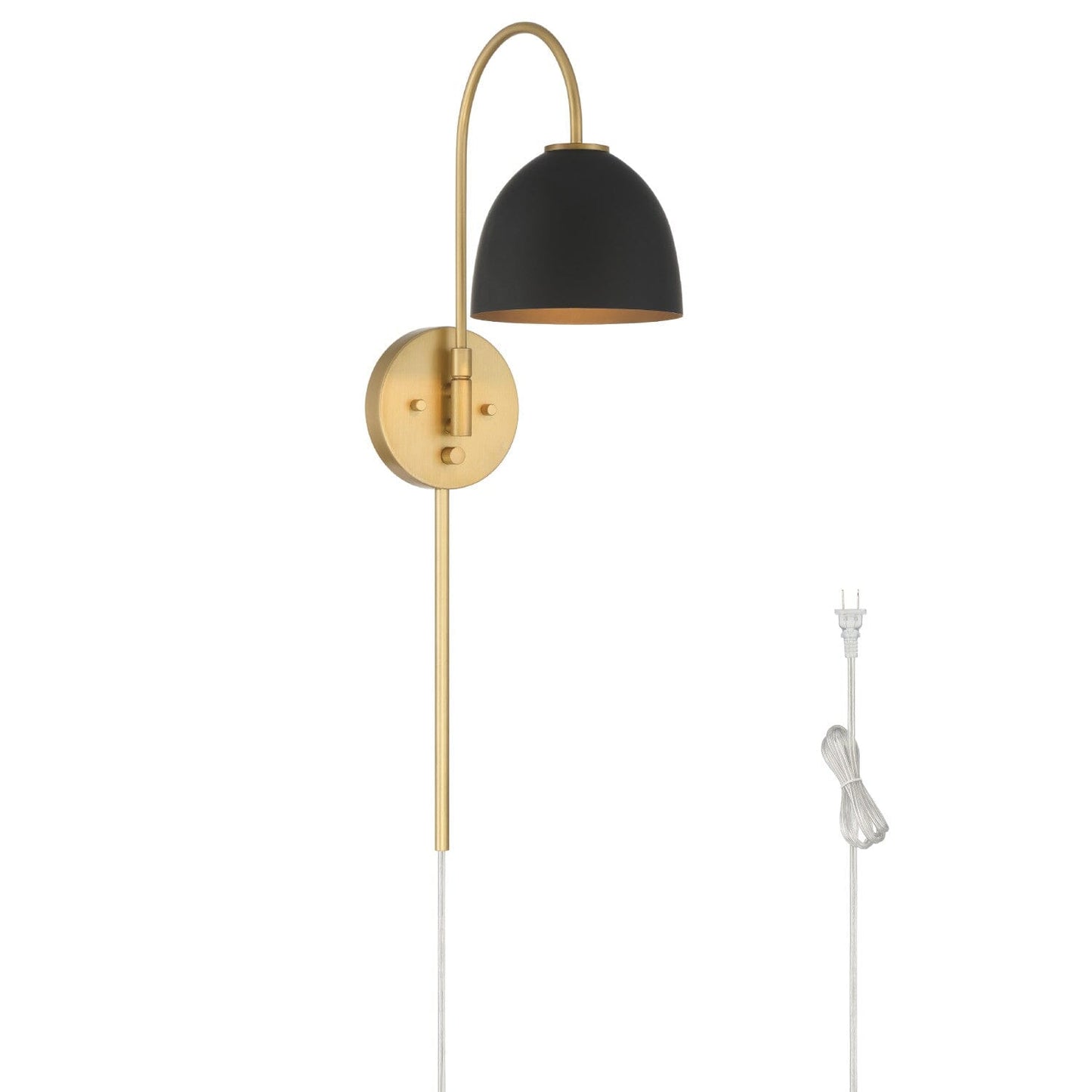 Erling 1 Light Large 7 Inch Pin up Sconce Lighting Hunter Luxe Gold 