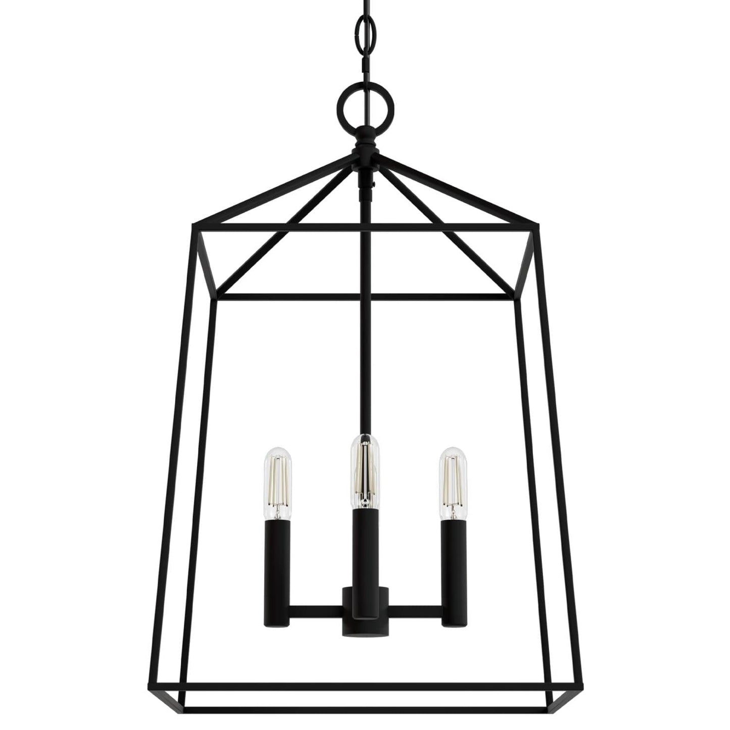 Fair Oaks 4 Light 13 Inch Lantern Lighting Hunter Matte Black - None 