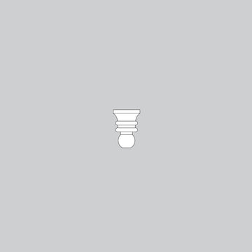 Finial-Outdoor-White - 6435002W12 Service Parts Hunter 