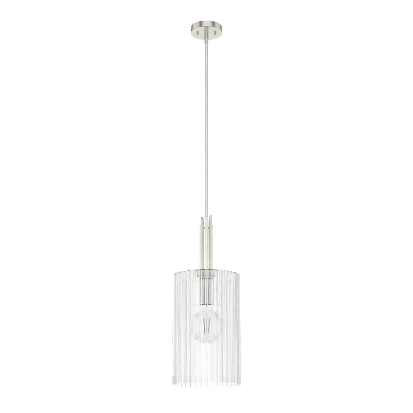 Gatz Pendant Lighting Hunter Brushed Nickel - Ribbed 