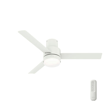 Gilmour Outdoor with LED Light 52 inch Ceiling Fans Hunter Matte White - Matte White 