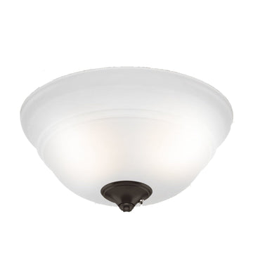 Glass Globe-Painted White Cased - K052701045 Service Parts Hunter 