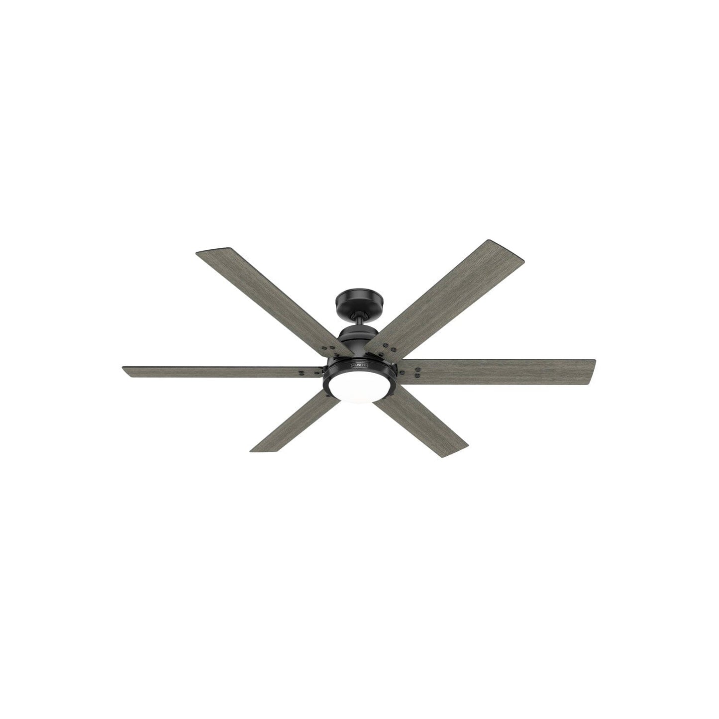 Gravity ENERGY STAR with LED light 60 inch with Remote Ceiling Fans Hunter Matte Black - Dark Gray Oak 