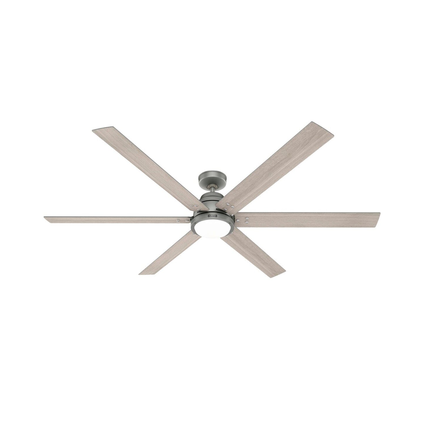 Gravity ENERGY STAR with LED light 72 inch with Remote Ceiling Fans Hunter Matte Silver - Light Gray Oak 