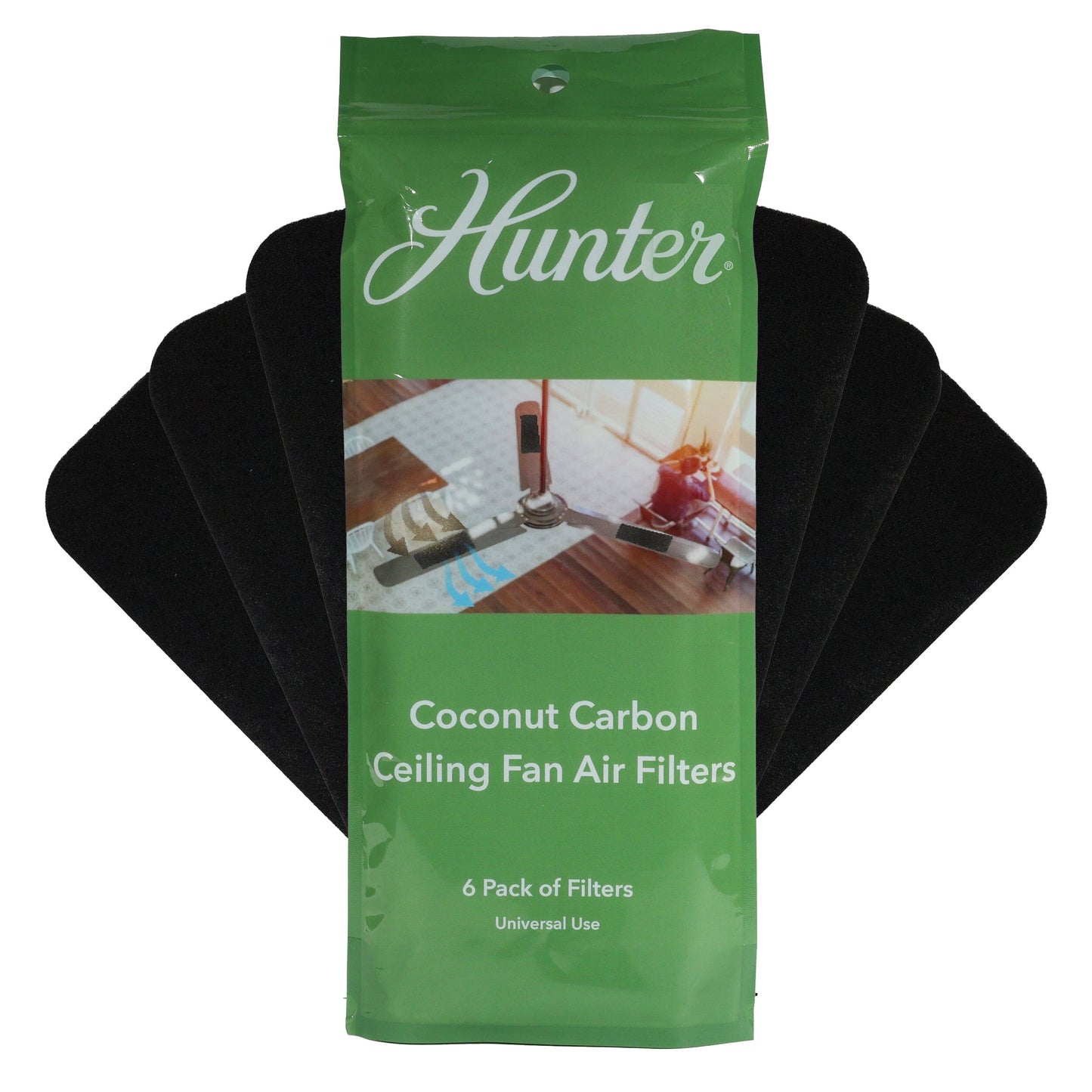 Hunter Fan Company Coconut Carbon Ceiling Fan Blade Air Filters Service Parts Hunter Pure Air 