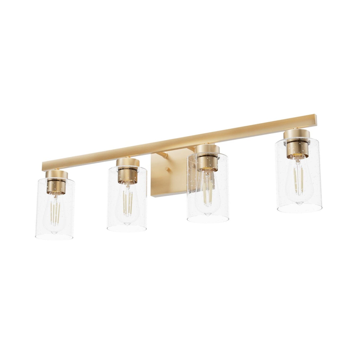 Hartland 4 Light Vanity Lighting Hunter Alturas Gold - Seeded 