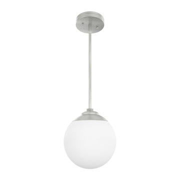 Hepburn 1 Light Mini Pendant Lighting Hunter Brushed Nickel - Cased White 