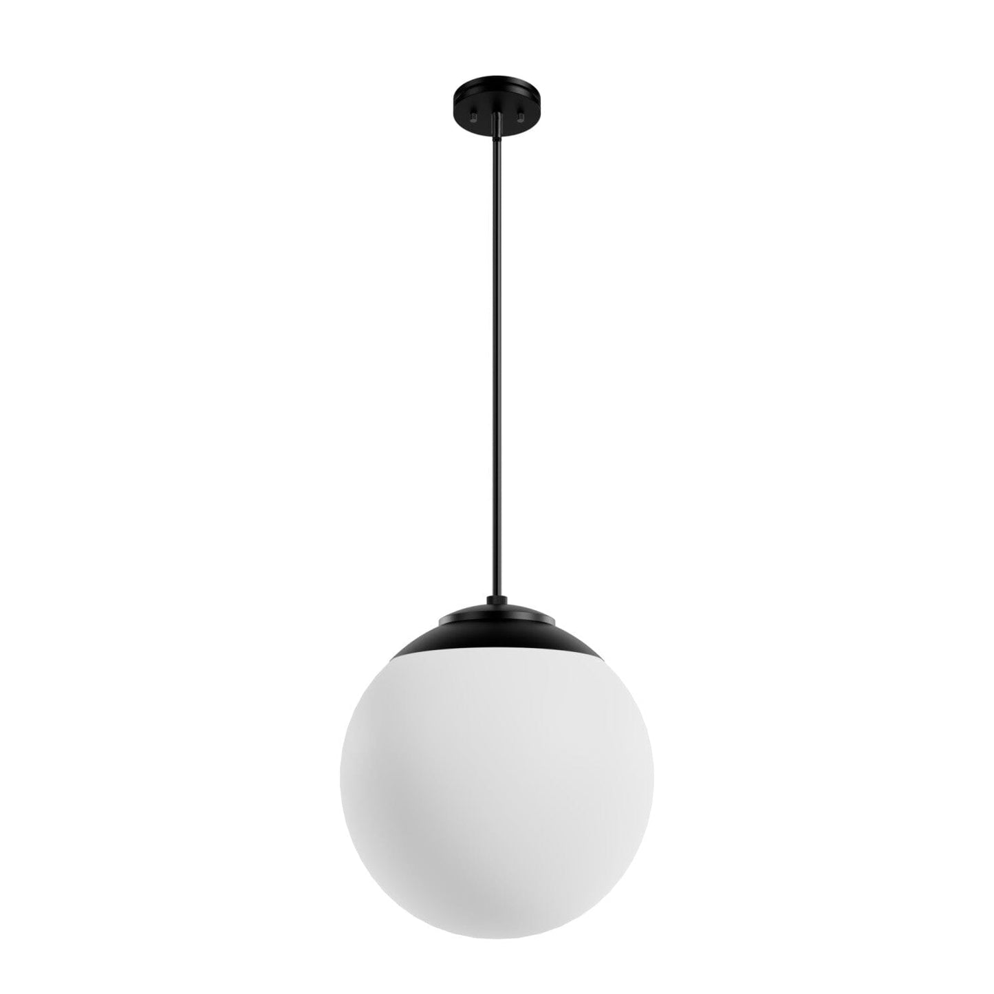 Hepburn 16 Inch Diameter Pendant Lighting Hunter Matte Black - Cased White 