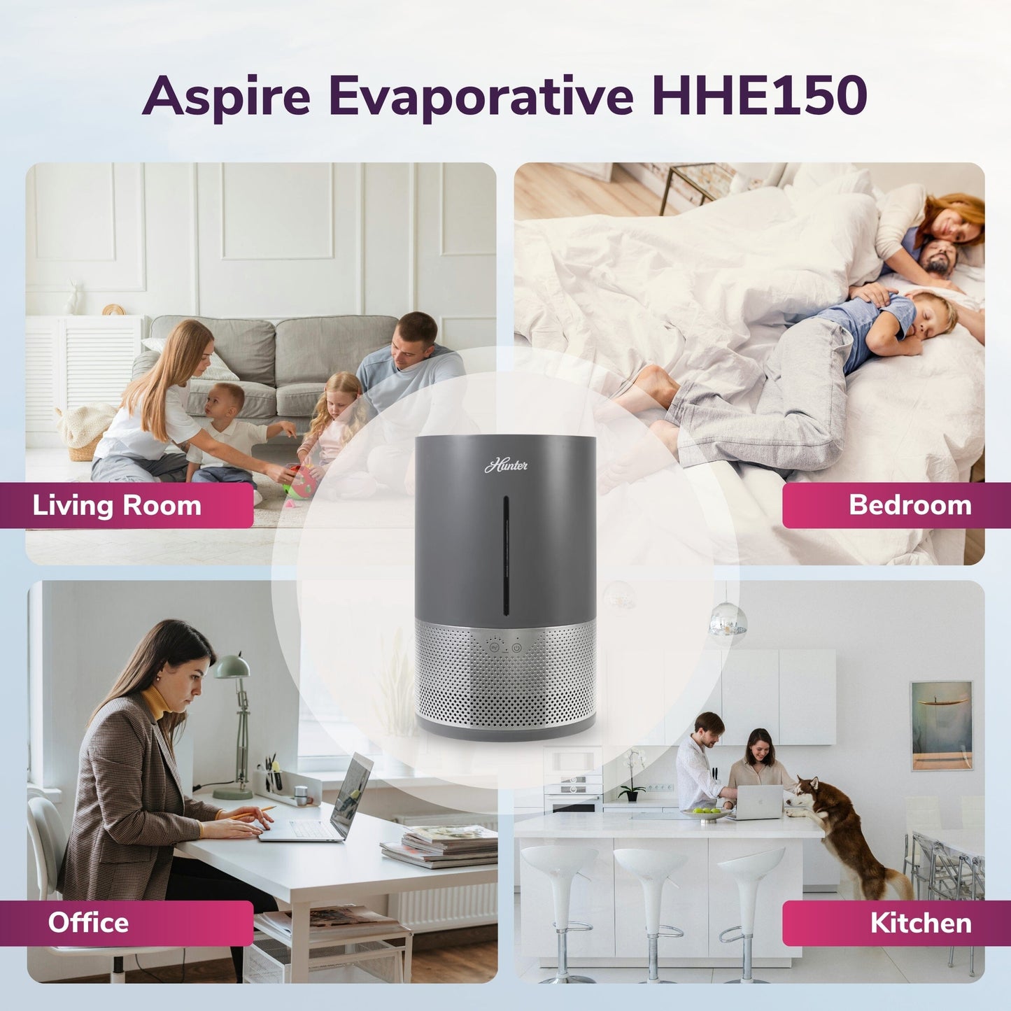 HHE150 Aspire Evaporative Humidifier Collective Hunter Pure Air 