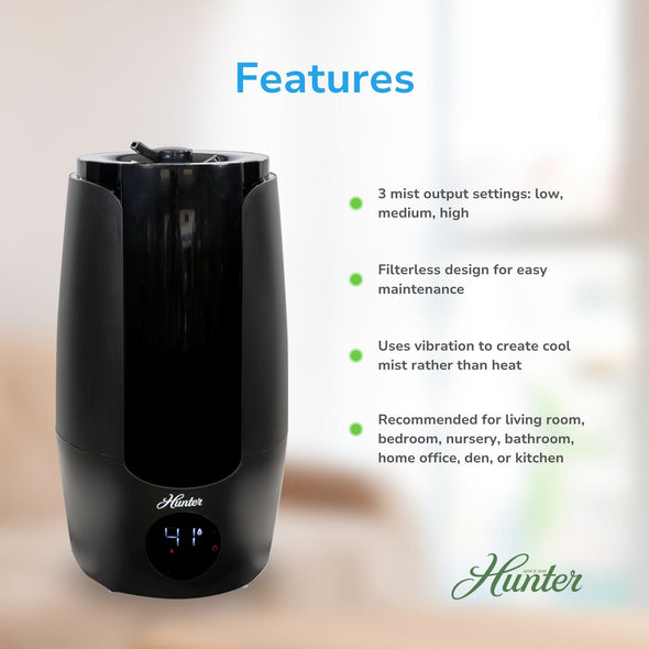 HHU400 Aspire Ultrasonic Cool Mist Humidifier Collective Hunter Pure Air 