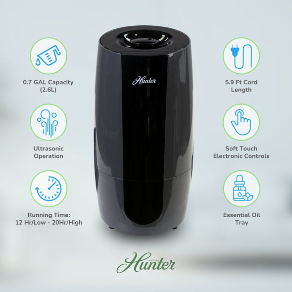 Aspire Cool Mist 0.7 Gal Ultrasonic Humidifier HHU475 Home & Garden > Household Appliances > Climate Control Appliances > Humidifiers Hunter Pure Air 