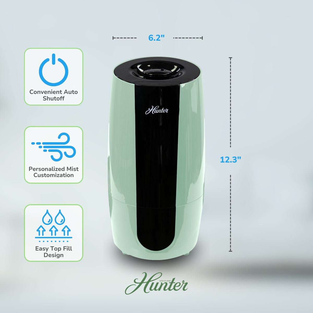 Aspire Cool Mist 0.7 Gal Ultrasonic Humidifier HHU475 Home & Garden > Household Appliances > Climate Control Appliances > Humidifiers Hunter Pure Air 