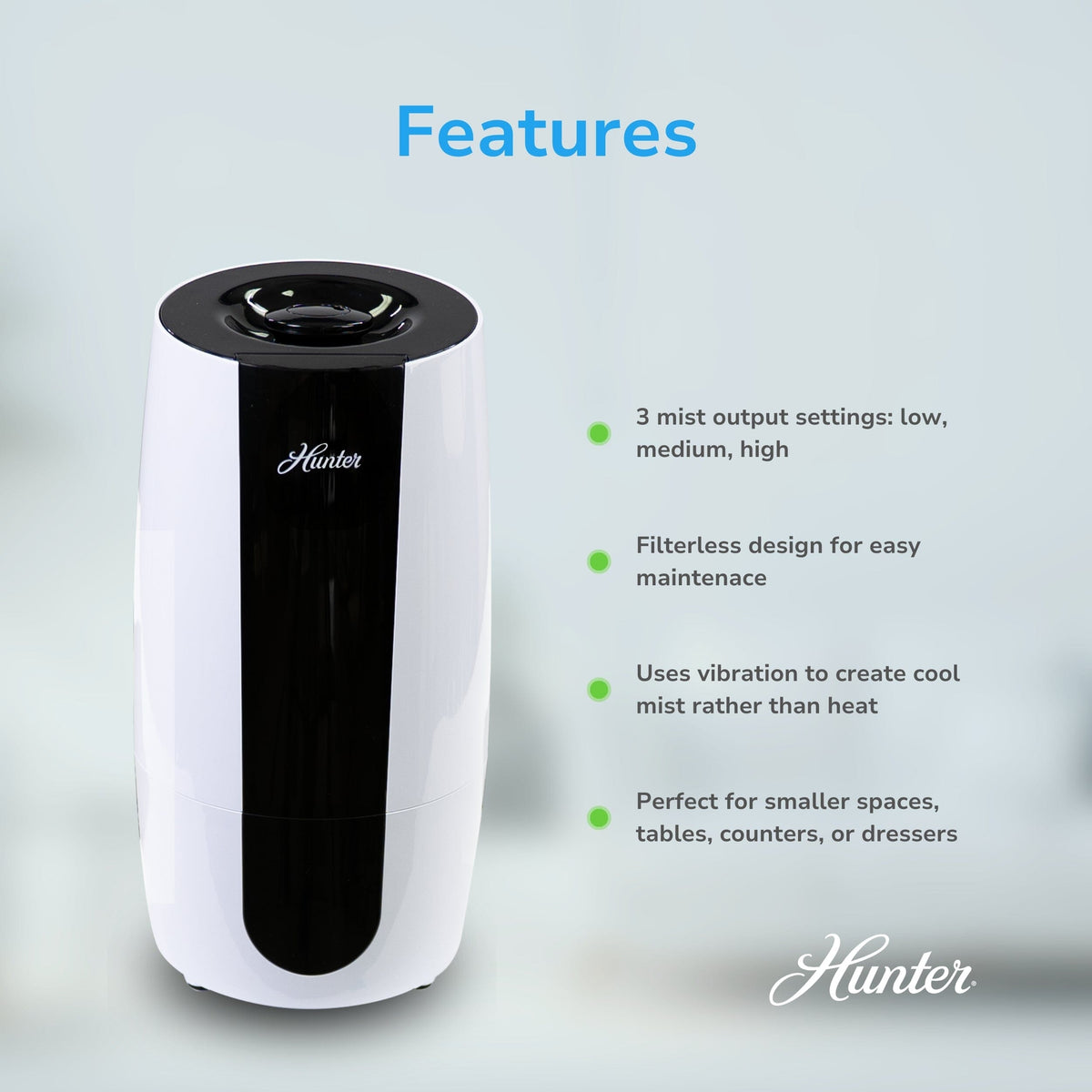 Aspire Cool Mist 0.7 Gal Ultrasonic Humidifier HHU475 Home & Garden > Household Appliances > Climate Control Appliances > Humidifiers Hunter Pure Air 