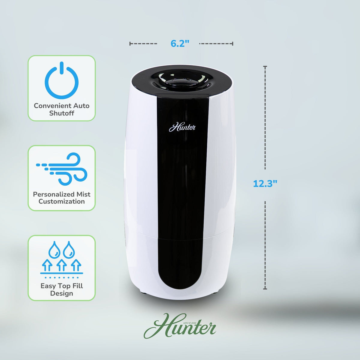 Aspire Cool Mist 0.7 Gal Ultrasonic Humidifier HHU475 Home & Garden > Household Appliances > Climate Control Appliances > Humidifiers Hunter Pure Air 
