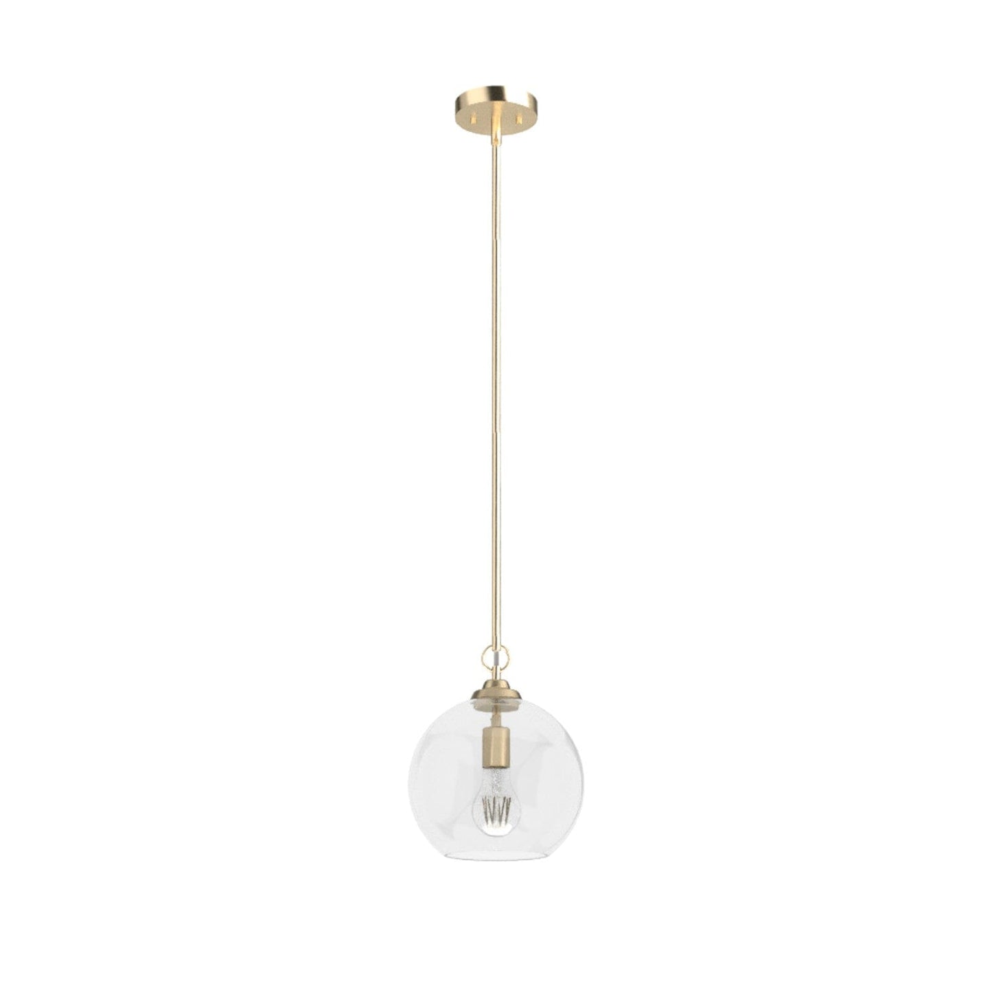 High Oaks 1 Light Pendant Lighting Hunter Alturas Gold - Seeded 