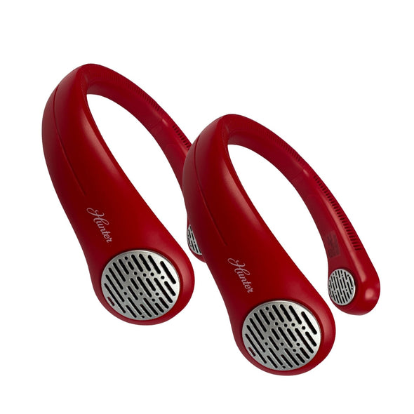 Hunter Wearable Neck Fan 2 Pack Service Parts Hunter Pure Air Red 