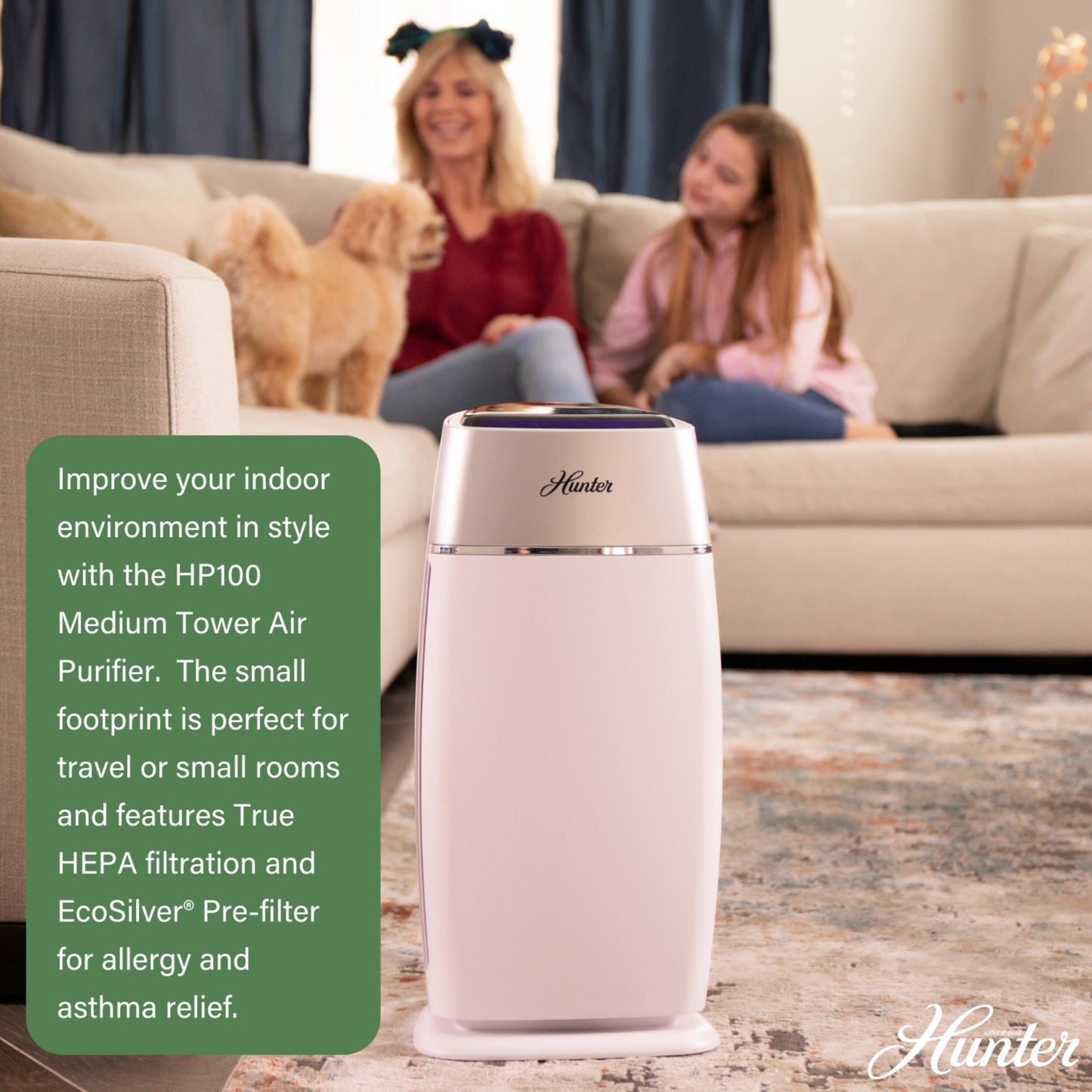 Medium Tower Air Purifier HP100 Service Parts Hunter Pure Air 