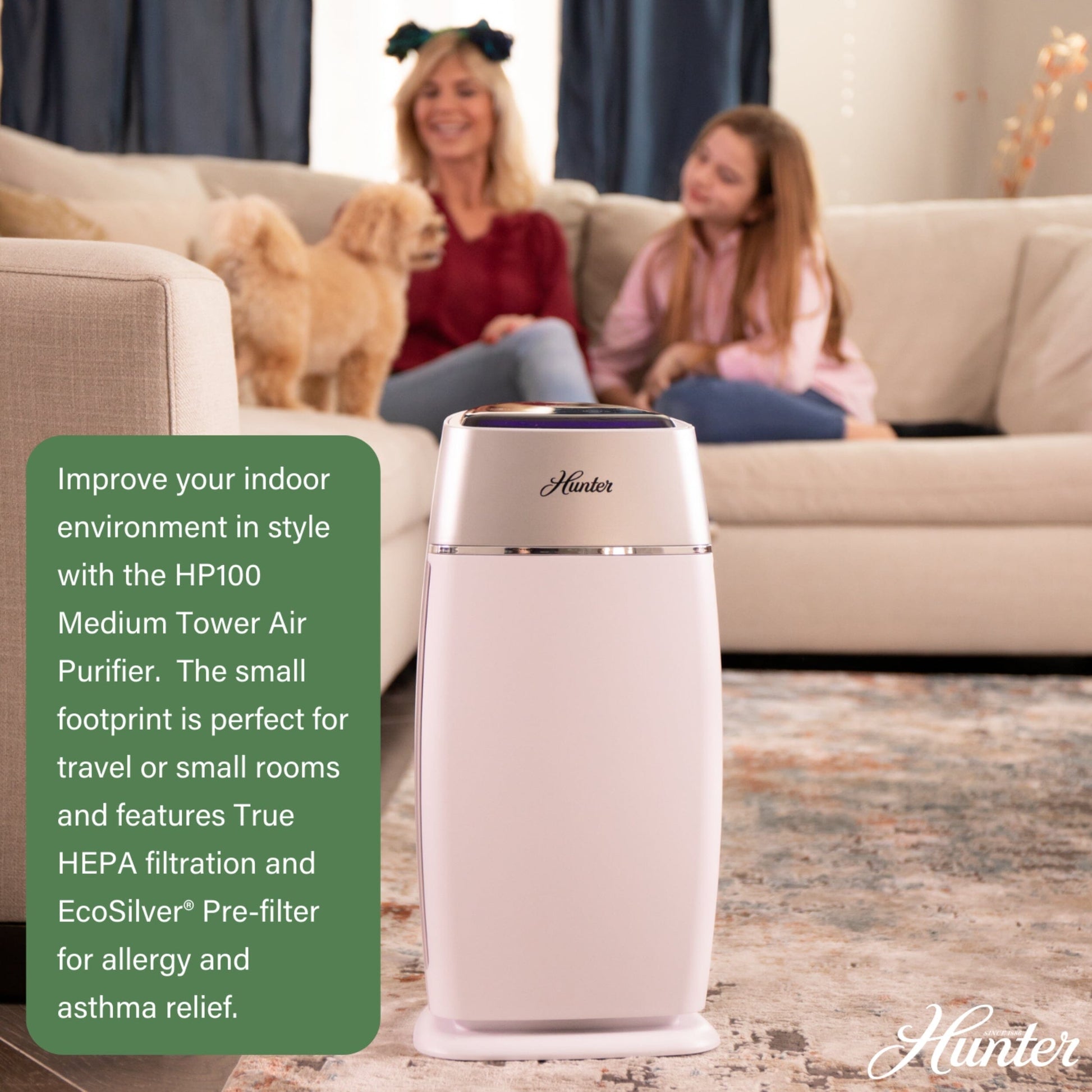 Medium Tower Air Purifier HP100 Service Parts Hunter Pure Air 