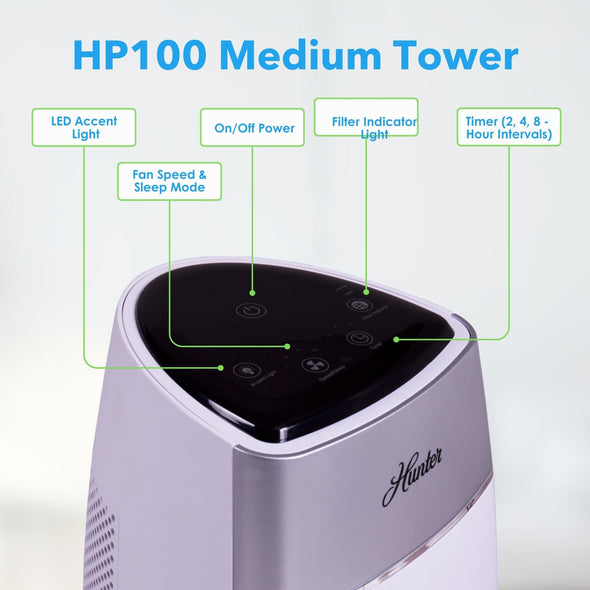 Medium Tower Air Purifier HP100 Service Parts Hunter Pure Air 