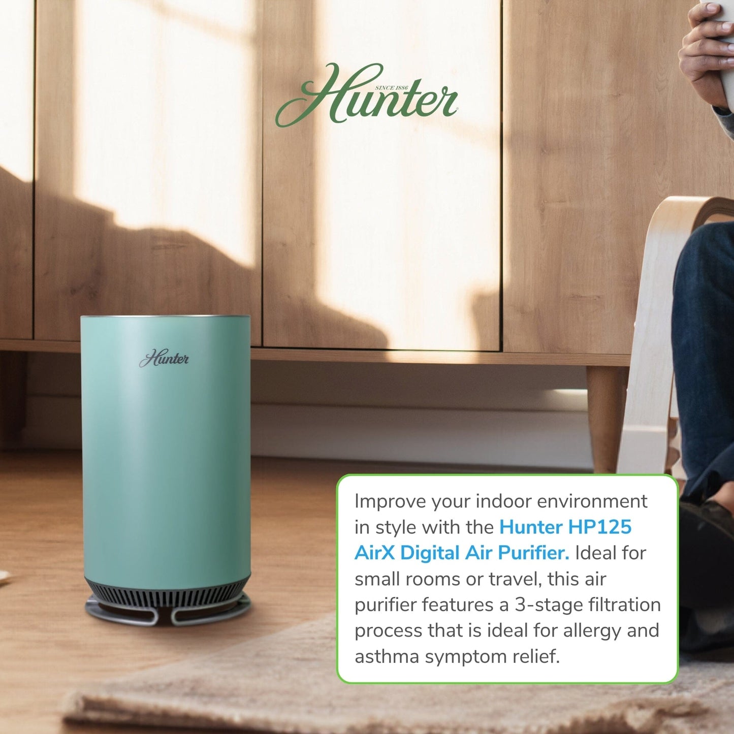 HP125 AirX Digital Air Purifier Collective Hunter Pure Air 