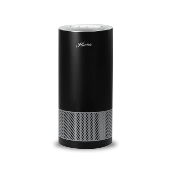 Hunter Fan HP450UV True HEPA UVC Light Technology Air Purifier Collective Hunter Pure Air Black and Silver 