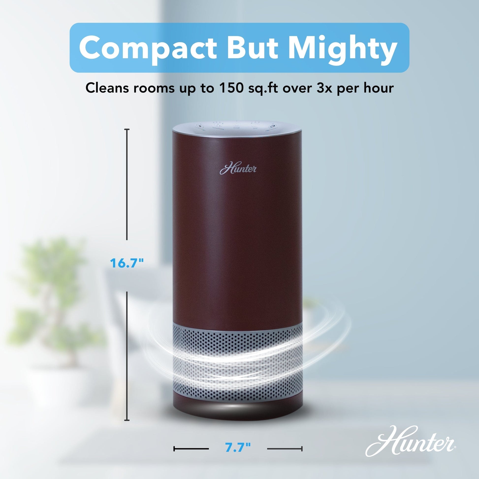 Hunter Fan HP450UV True HEPA UVC Light Technology Air Purifier Air Purifier Hunter Pure Air 