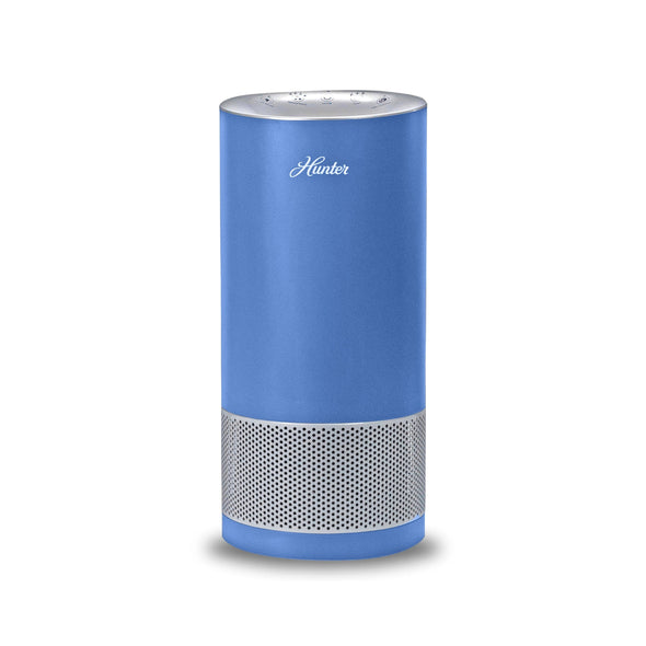 Hunter Fan HP450UV True HEPA UVC Light Technology Air Purifier Collective Hunter Pure Air Denim Blue 