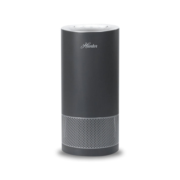 Hunter Fan HP450UV True HEPA UVC Light Technology Air Purifier Collective Hunter Pure Air Gray and Silver 